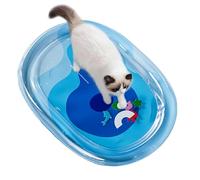 Pet Water Bed | Dog Cooling Pad,Portable Water Play Pad Toys Sensory Game with Fish for Indoor Outdoor Crate Kennel Bed