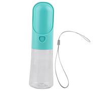 Pet Water Bottle for Dogs and Cats 400ml Portable Travel Drinking Cup - One - Hand Operation, Leakproof with Silicone Seal, Outdoor Hydration for Pets (Blue)