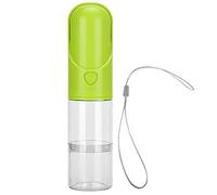 Pet Water Bottle for Dogs and Cats 400ml Portable Travel Drinking Cup - One - Hand Operation, Leakproof with Silicone Seal, Outdoor Hydration for Pets (Green)