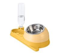 Pet Water Bowl, Cat Bowl with Water Dispenser,Cat Food Dishes - Snail Shape 16 Degree Tilted Feeder Dispenser for Cash Hunt aut