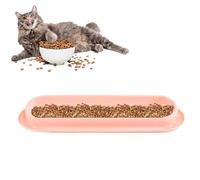 Pet Water Bowl | Portable Pet Food Water Bowl | Long Dish With 15-Degree Tilted Angle - Anti-spill Groove Prevents, Water Dispenser, For Cat, Pet Supplies Leakproof Travel Dog Bowls,