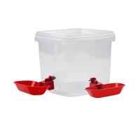 Pet Water Dispenser, Automatic Cat Dog Fountain, High Capacity Drinking Station, Multifunctional Animal Hydration Feeder, Water Supply Bucket, Poultry Drinking Container for Home Yard Farm