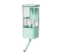 Pet Water Dispenser - Cage Mounted Top Fill Bottle,1400ml Spill-Proof Water Bowl Dispenser - for Small Medium Sized Kitten Puppy Rabbits Home Indoor Living Room Corner