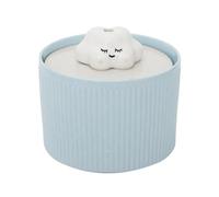 Pet Water Dispenser - Ceramic Drinking Fountain, Silent Animal Feeder | Flowing Hydration Device Bowl, Compact Cat Dog Station, Stylish Elegant Indoor Water Supply for Small Breed Pets