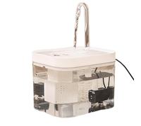 Pet Water Dispenser, Drinking Fountain, Water Bowl for Pets, Transparent Drinking Fountain Large Capacity, Silent Recirculating Water Pet, Pc, 380g 6.5x4.72x5.12 Inches for Cats and Dogs