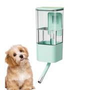 Pet Water Dispenser - Food Grade PC PP Stainless Steel 3.54x8.66in | Cage Mounted Automatic Top Fill Water Bowl, 1400ml Spill Proof Feeder | For Cats, Puppies, Rabbits, Small Medium Pets Indoor Use