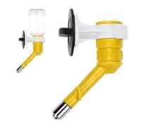 Pet Water Dispenser Nozzle - Wall Mounted Water Bottle Feeder Nozzles - Reusable and Flexible No-Drip Dispenser Fountain Multifunctional Bottle Head Nozzle for All Kinds of Dogs