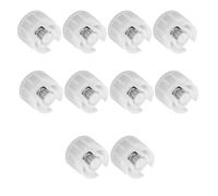 PET Water Dispenser Replacement 10pcs Gravity Valve Cap | Plastic Cover with Metal Spring, 3.3x3.3x2.4cm, Quick No-Tool Swap for Busy Multi-Pet Households