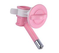 Pet Water Dispenser Stainless Steel Nozzle Leak Proof Hanging Drinker for Dogs Cats Small Animals Green Pink Purple (Pink)