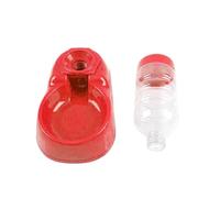 PET Water Feeder 350ml Plastic for Kittens and Puppies Indoor | Continuous Water Supply, High-density Build, Smooth Surface, Red Finish, for Home Floors and Small PET Owners