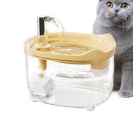 Pet Water Fountain - 1.5L ABS Quiet Feeder Bowl, Continuous Flow System Encourages Pet Hydration Daily, Whisper Quiet Pump Ensures Comfort | Indoor Apartment Feeding Zone, Modern Kitchen Pets Area