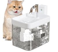 Pet Water Fountain, 1.5l Cat Water Dispenser, 6.3 x 4.53 x 4.72 inches, Automatic Dispenser Dogs, Silent Pump Filtered, Easy to Clean, Ideal for Indoor & Outdoor Use (Multicoloured)