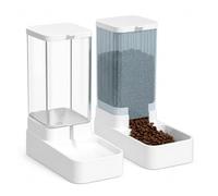 Pet Water Fountain, Automatic Pet Feeder And Waterer 2-in-1