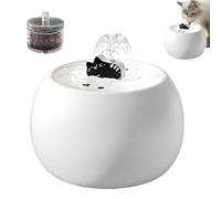 Pet Water Fountain - Cat Drinking Fountain,Long-Lasting Rechargeable Electric 3D Sensor Dispenser Waterer for Home Dog Outside Kitten Puppy Drinking
