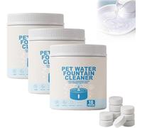Pet Water Fountain Cleaner and Descaler Tablets, 10Pack Cat Dog Fountain Pump Filter Cleaning Tablets, Removes Limescale, Stains & Scale, for Cat and Dog Pump and Filter (3Box)