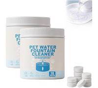 Pet Water Fountain Cleaner and Descaler Tablets, 10Pack Cat Dog Fountain Pump Filter Cleaning Tablets, Removes Limescale, Stains & Scale, for Cat and Dog Pump and Filter (2Box)