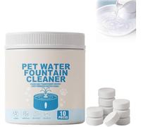 Pet Water Fountain Cleaner and Descaler Tablets, 10Pack Cat Dog Fountain Pump Filter Cleaning Tablets, Removes Limescale, Stains & Scale, for Cat and Dog Pump and Filter (1Box)