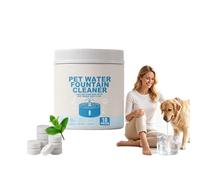 Pet Water Fountain Cleaner & Descaler Tablets, Scale Cleaning Effervescent Tablets, Removes Limescale & Buildup, Cat Dog Fountain Pump Filter Cleaning Tablet