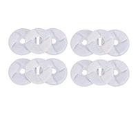 Pet Water Fountain Filter Replacement, Automatic Cat Water Dispenser Filter, Deep Purifying Odor Absorbing Activated Carbon Filter for Round Pet Fountain, Includes 12pcs Filters fo