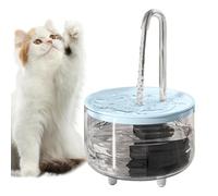 Pet Water Fountain, Wireless Dog Bowl, Automatic Cat Dispenser, 1L Clear Container, USB Charging System, Dry Burn Prevention, Perfect for Kitchens, Patios, Apartments, 4.33x6.69 inches