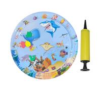 Pet Water Sensory Playmat - Inflatable Cooling Mat | Lighted Cat Water Bed - Pet Sensory Mat, Thickened Cartoon Style, Mats For Cats, Inflatable For Pets, Cooling Play Pets In Summer