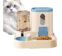 Pet Waterer and Food Feeder Set | Auto Cat Food Dispenser Set | Automatic Cat Dispenser and Water Bowl for Pets Small Cats