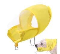 Pet Waterproof Head Cover, Waterproof Dog Ear Cover, Dog Ear Protector, All-Purpose Pet Protection, Freedom In Movement, Yellow, For Grooming, Rain, Training, And Outdoor Adventures