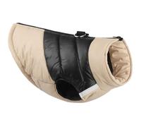 Pet Waterproof Winter Jacket Vest with D-ring for Small Dog Cat Zip-up Padded Puppy Coat Cozy Puppy Vest for Chihuahua Yorkie Kitten Warm Clothes,Khaki,XXL