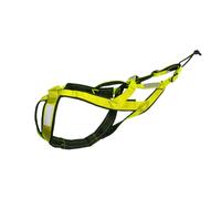 Pet Weight Pulling Sled Harness - X-Back Design for Large Dogs, Huskies, Canicross, Skijoring, and Scootering for Sledding, Hiking(Green,L)