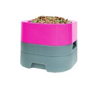 PET WEIGHTER Raised Dog Bowl - Weighted Dog Bowl or Cat Bowl, No Spill! - Elevated Dog Bowls for Large Dogs & Small - No More Spills, Sliding or Cleaning Up! (Large, Hot Pink)