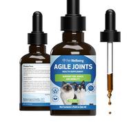 Pet Wellbeing Agile Joints for Cats - Hip and Joint Health, Mobility, Joint Ligament and Cartilage, Devil’s Claw, Boswellia - Veterinarian-Formulated Herbal Supplement 2 oz (59 ml)