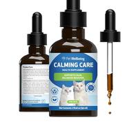 Pet Wellbeing Calming Care for Cats - Calm Support, Relaxed Nervous System, Emotional Balance, Adaptogens, Ashwagandha, Holy Basil - Veterinarian-Formulated Herbal Supplement 2 oz (59 ml)