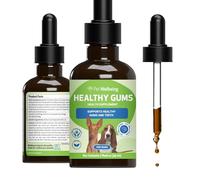 Pet Wellbeing Healthy Gums - Dog Periodontal Health - A Natural, Herbal Supplement For Healthy Gums, Teeth And Breath 2 Ounces