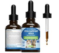 Pet Wellbeing Itch Support Gold for Cats - Seasonal Allergy Itch, 2 oz