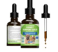 Pet Wellbeing Kidney Support Gold for Dogs - Supports Kidney Cleanse & Detox, Healthy Hydration & Weight - Vet-Formulated Herbal Supplement - 2 oz (118 ml)