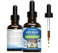 Pet Wellbeing Life Gold for Cats - Supports Detoxification & Healthy Immune Defenses, Astragalus, Burdock, Sheep Sorrel - Vet-Formulated Holistic Supplement - 2 oz (59 ml)