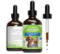 Pet Wellbeing Life Gold for Dogs - Supports Detoxification, Immune System Health, Antioxidants - Vet-Formulated Herbal Supplement - 4 oz (118 ml)