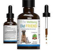 Pet Wellbeing Old Friend for Senior Cats - Supports Immune System Health, Joint Mobility, Healthy Energy Levels, Alfalfa, Reishi - Veterinarian-Formulated Herbal Supplement 2 oz (59 ml)