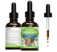 Pet Wellbeing Young at Heart for Senior Dogs - Heart & Circulation, 2 oz | NASC Certified & Vet-Formulated Liquid Heart Supplement with Hawthorn & Motherwort for Heart Health & Blood Pressure