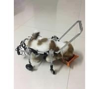 Pet Wheelchair - 4-Wheel Lightweight Support for Small Dogs & Cats Recovery & Training Aid with Breathable Leg Straps and Handle