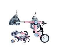 Pet Wheelchair, Aluminum Dog Hind Legs Support Wheelchair, 2 Wheels Adjustable Dog Stroller for Pet Rehabilitation (Small)