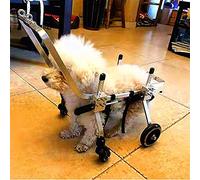 Pet Wheelchair Dog Stroller, Disabled Comfortable Hind Legs Traveling Tool Cart for Back Leg Disability Cats and Dogs