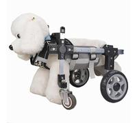 Pet Wheelchair for Dogs Adjustable Rear Support Lightweight Aluminum Dog Mobility Aid 2-Wheel Rehabilitation Cart for Rear Leg Disabilities