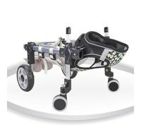 Pet Wheelchair for Dogs - Full Support 4-Wheel Dog Stroller for Small/Medium/Large Pets Mobility Aid for Disabled Dogs with Leg Training Braces Perfect for Walks