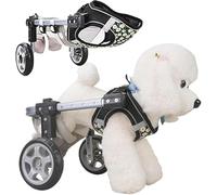 Pet Wheelchair for Dogs - Lightweight 2/4 Wheel Mobility Aid for Small Disabled Pets - Dog Mobility Support Cart for Improved Movement and Comfort