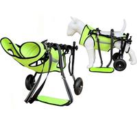 Pet Wheelchair for Dogs with Hind Leg Paralysis - 2-Wheeled Dog Cart Mobility Aid for Disabled Pets Reflex Effect Medium Size Dog Stroller