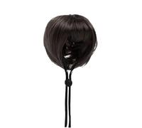 Pet Wig - Adjustable Fit Party Fake Hair with Bangs | Funny Wig - for Halloween Celebration Holiday Photography Decoration Casual Wear