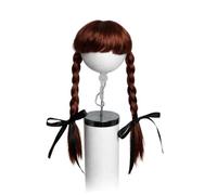 Pet Wig With Braids & Bangs Adjustable | Front Bangs Piece, Stretchy Adjustable Band, Lightweight Feel, Costume/party/photo Use