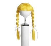 Pet Wig With Braids & Bangs Adjustable | Front Bangs Piece, Stretchy Adjustable Band, Lightweight Feel, Costume/party/photo Use
