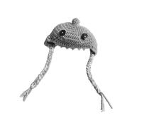 Pet Wigs Accessory with Felted Teeth and Soft Wools Construction Comfortable Breathable for Cats Dogs Enhancing Cuteness Soft Materials Hat